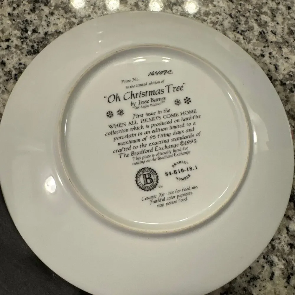 Bradford‎ Decorative Plate Vintage 1993 